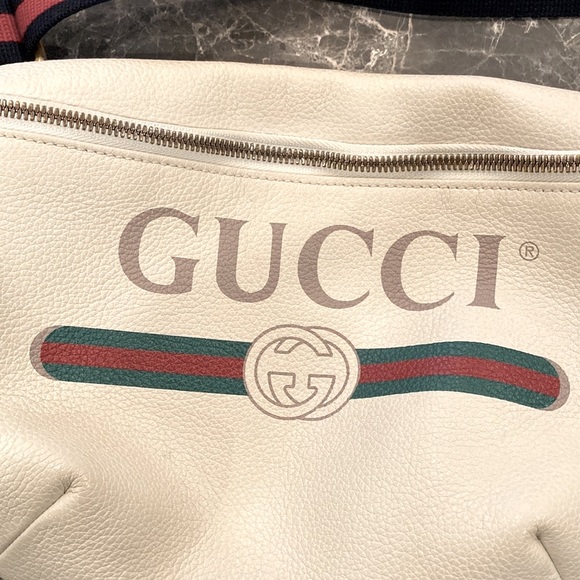 GUCCI Limited Edition Large vintage logo-print zipped fanny pack belt bag - Picture 11 of 14